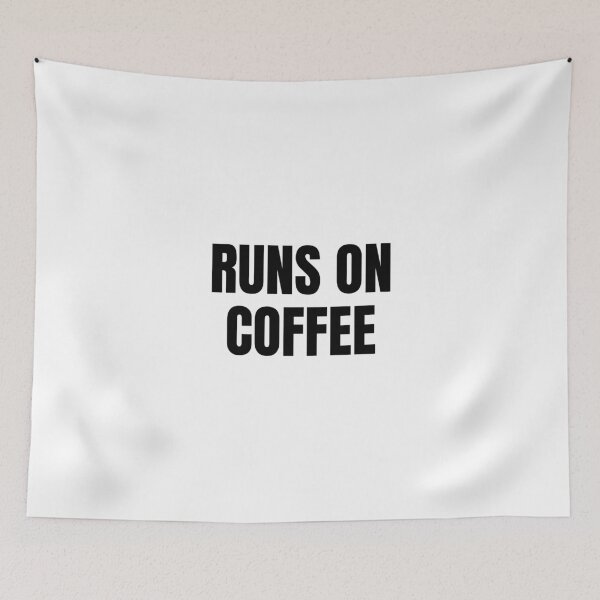Item preview, Runs on Coffee (Black) designed and sold by ShipCrewNation.