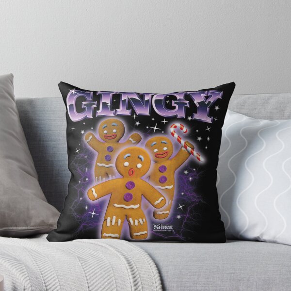 Item preview, Shrek Gingy Gingerbread Man Lightning Spark Metallic Purple Typography Graphic T-Shirt designed and sold by DonnaLoly.