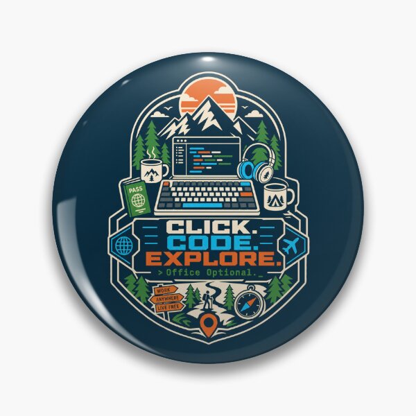 Item preview, Click Code Explore Shirt, Digital Nomad Programmer Tee, Remote Developer T-Shirt, Software Engineer Gift, Work From Anywhere Coding Shirt, Mechanical Keyboard Travel Tee designed and sold by KAYJAY DESIGNS.