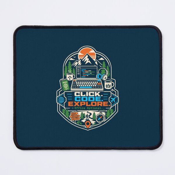 Item preview, Click Code Explore Shirt, Digital Nomad Programmer Tee, Remote Developer T-Shirt, Software Engineer Gift, Work From Anywhere Coding Shirt, Mechanical Keyboard Travel Tee designed and sold by KAYJAY DESIGNS.