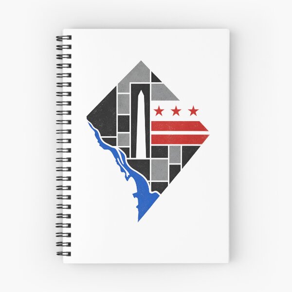 Item preview, Washington DC Flag Map – Geometric District Mosaic designed and sold by Fenay Designs.