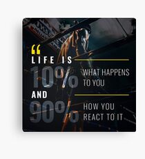 Fitness Inspirational Quote Canvas Print