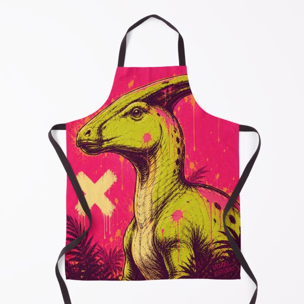 Item preview, Neon parasaurolophus Graffiti Dinosaur Art designed and sold by VoxelEstudi0nic.