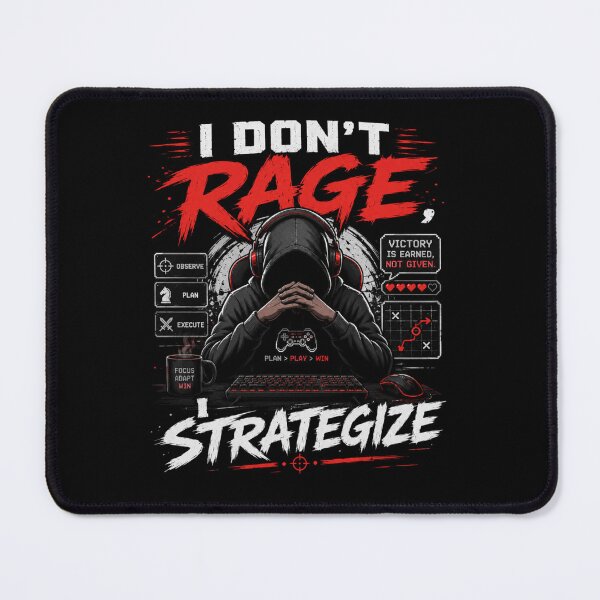 Item preview, I Don’t Rage I Strategize Gamer T-Shirt – Funny Gaming Quote Tee, Esports Strategy Shirt, Pro Gamer Mindset Graphic designed and sold by Artimax-Studio.