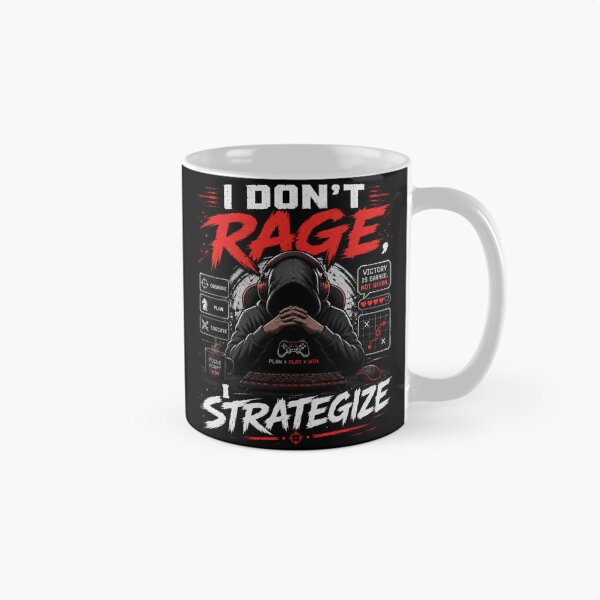 Item preview, I Don’t Rage I Strategize Gamer T-Shirt – Funny Gaming Quote Tee, Esports Strategy Shirt, Pro Gamer Mindset Graphic designed and sold by Artimax-Studio.
