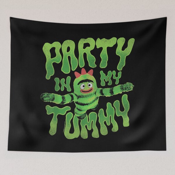 Item preview, Yo Gabba Gabba Brobee Party In My Tummy Slime Typography Kid T-Shirt designed and sold by DonnaLoly.