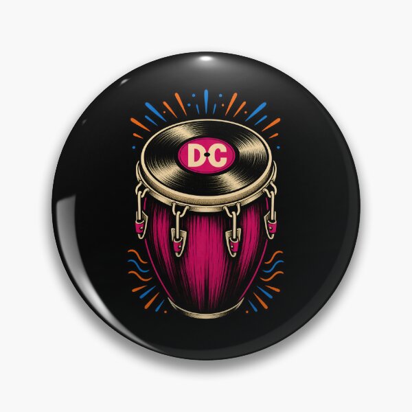 Item preview, DC Go-Go Groove – Vinyl Record Conga Drum designed and sold by Fenay Designs.