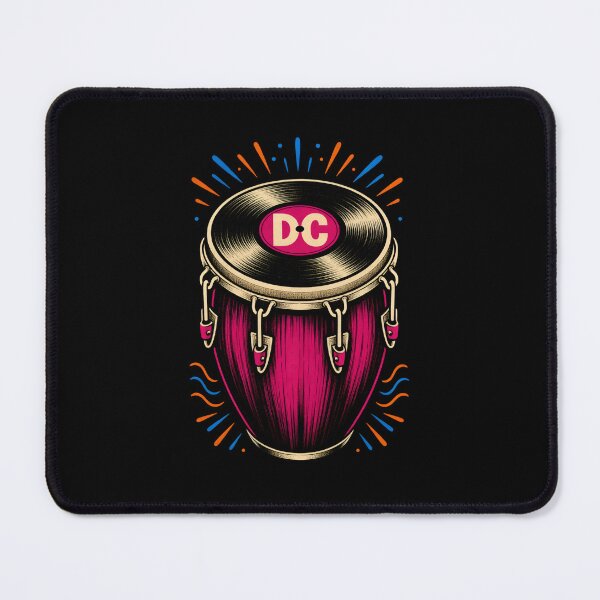 Item preview, DC Go-Go Groove – Vinyl Record Conga Drum designed and sold by Fenay Designs.