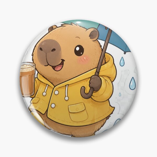 Item preview, Cute Rain Boots Capybara with Indian Chai Sticker designed and sold by SandudeStudio45.