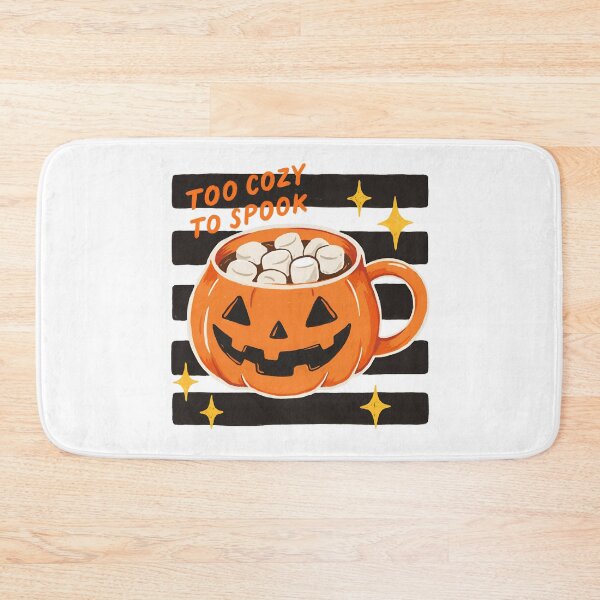 Item preview, Too Cozy Too Spook – Cute Pumpkin Hot Cocoa Halloween Mug Illustration designed and sold by Snifferius.