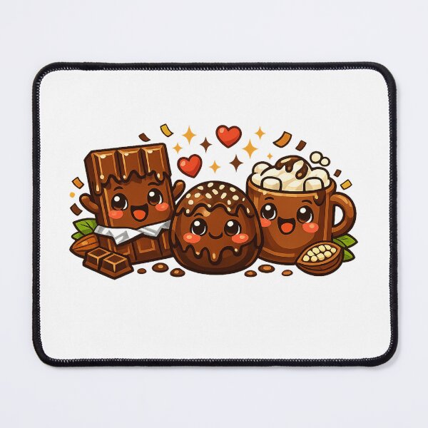 Item preview, Chocolate Friends Celebration – Cute Chocolate Bar, Truffle & Hot Cocoa designed and sold by mbmstores.