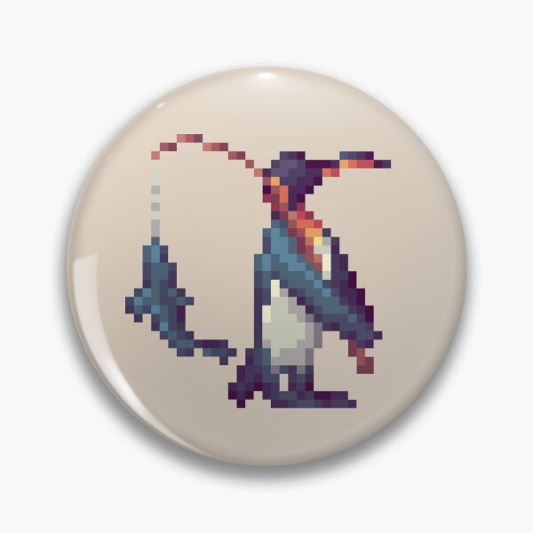 Item preview, Penguin Fisher Pixel Art designed and sold by Curs-3d.