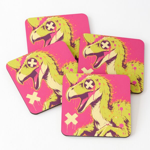Item preview, Neon Oviraptor Graffiti Dinosaur Art designed and sold by VoxelEstudi0nic.