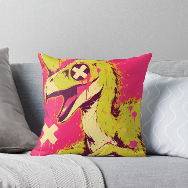Item preview, Neon Oviraptor Graffiti Dinosaur Art designed and sold by VoxelEstudi0nic.
