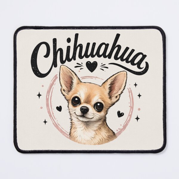 Item preview, Chihuahua Love – Cute Big-Eyed Dog Lover Illustration designed and sold by blankTeeShirt.