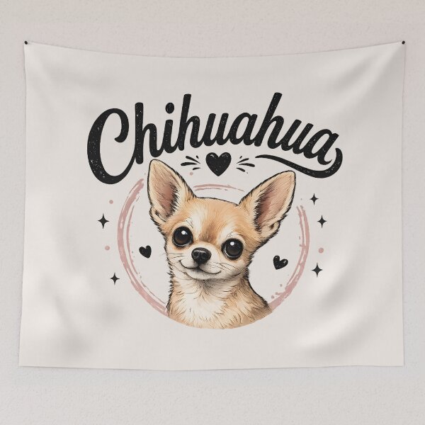 Item preview, Chihuahua Love – Cute Big-Eyed Dog Lover Illustration designed and sold by blankTeeShirt.