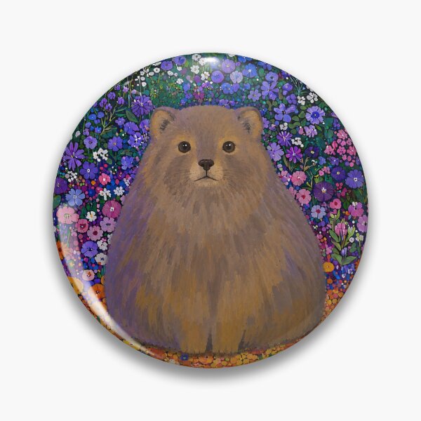 Item preview, Fluffy Rock Hyrax Wildflower Garden Illustration designed and sold by bosamji.