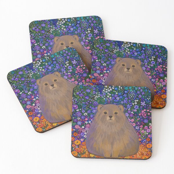 Item preview, Fluffy Rock Hyrax Wildflower Garden Illustration designed and sold by bosamji.