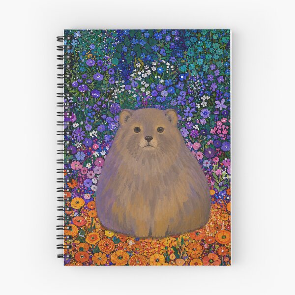 Item preview, Fluffy Rock Hyrax Wildflower Garden Illustration designed and sold by bosamji.