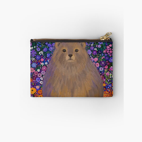 Item preview, Fluffy Rock Hyrax Wildflower Garden Illustration designed and sold by bosamji.