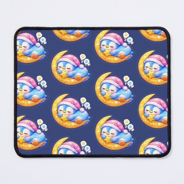Item preview, Sleeping Penguin on Moon Sticker | Cute Kawaii Penguin Hugging Star | Cozy Night Sky | Pastel Winter Animal Sticker designed and sold by StyloStudio.