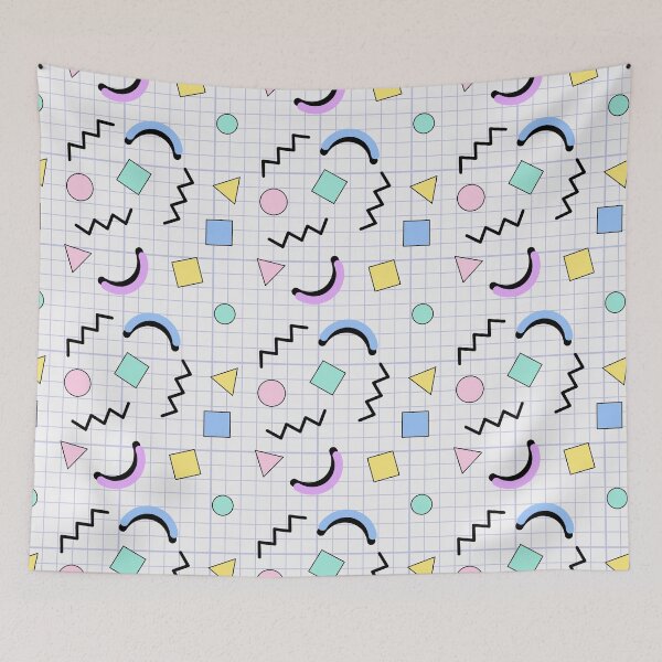 Item preview, Retro 80s Memphis Shapes Pattern designed and sold by Zaya_art.