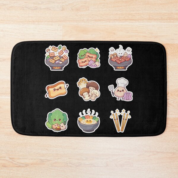 Item preview, Barbacoa coreana divertida y comida asiática kawaii designed and sold by DamioPolArt.