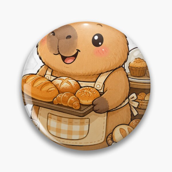 Item preview, Cute Bakery Capybara with Chai Sticker designed and sold by SandudeStudio45.