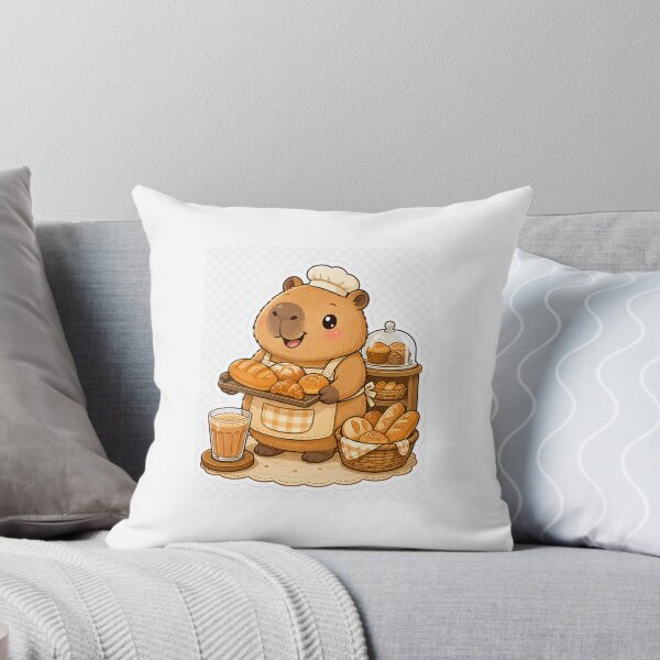 Item preview, Cute Bakery Capybara with Chai Sticker designed and sold by SandudeStudio45.