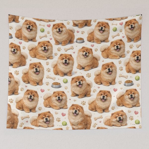 Item preview, Cute Chow Chow Dog Pattern  designed and sold by blankTeeShirt.