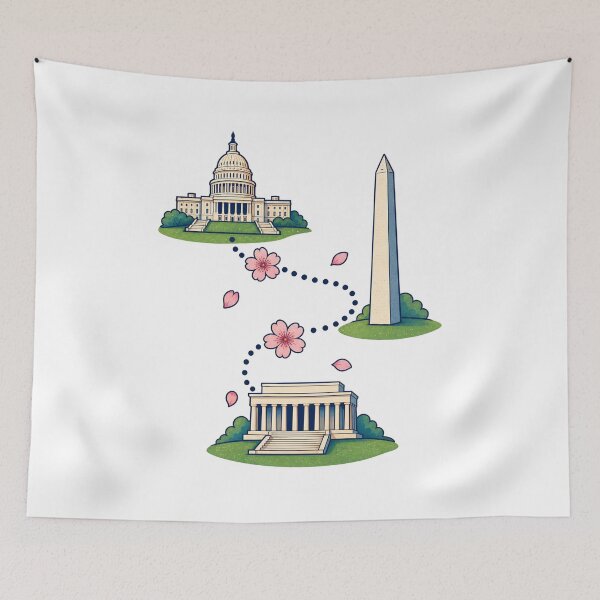 Item preview, Washington DC Landmark Trail – Blossoms Along the Way designed and sold by Fenay Designs.