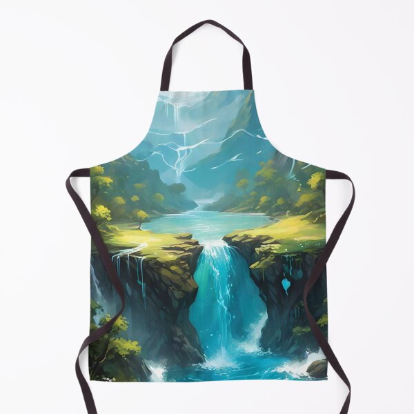 Item preview, Waterfall Haven - Enchanting mountain landscape designed and sold by NeyhineAngelionShop.