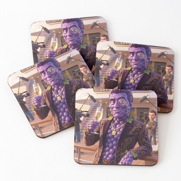 Item preview, Funny Rich Grape Fruit Cartoon Character designed and sold by La_barde.