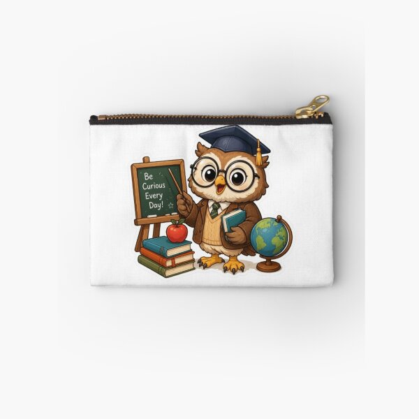 Item preview, Cute Teacher Owl | Kawaii School Owl with Books, Chalkboard & Globe | Teacher Gift | Back to School designed and sold by Pixanova.