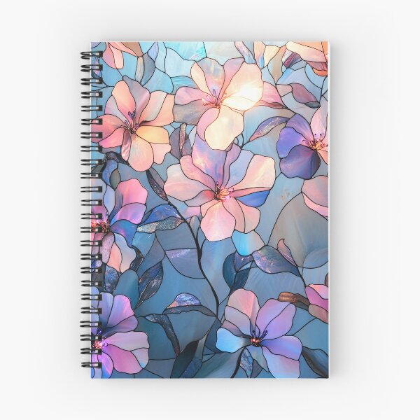 Item preview, Pastel Bloom Stained Glass Floral Pattern designed and sold by GrinGalore.