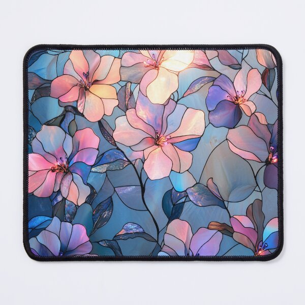 Item preview, Pastel Bloom Stained Glass Floral Pattern designed and sold by GrinGalore.