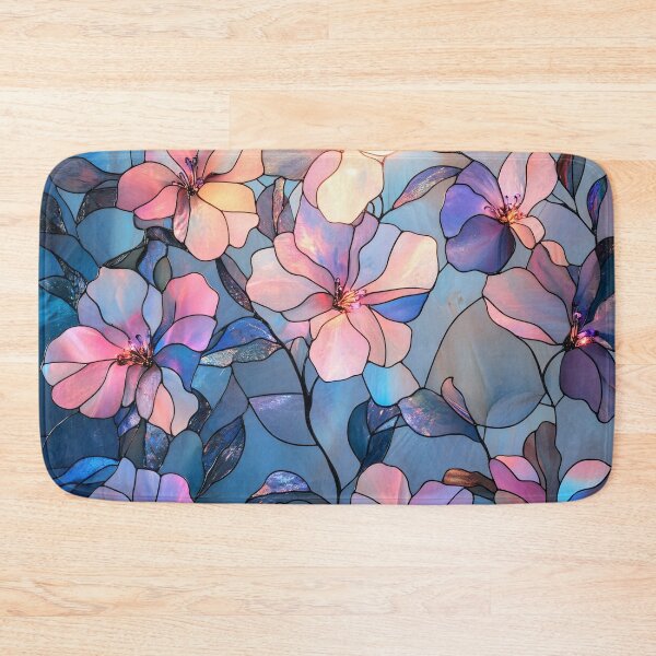 Item preview, Pastel Bloom Stained Glass Floral Pattern designed and sold by GrinGalore.