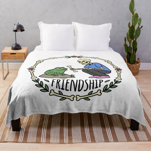 Item preview, Skeleton Feeding Frog Bone Floral Wreath Art designed and sold by SiarheiYur.