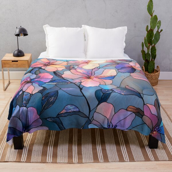 Item preview, Pastel Bloom Stained Glass Floral Pattern designed and sold by GrinGalore.