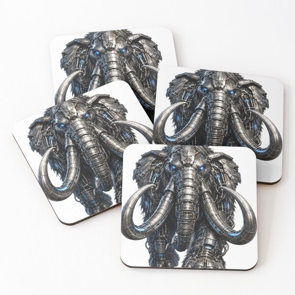 Item preview, Steel Mammoth V5 – Mechanical Cyber Mammoth | Futuristic Metal Beast designed and sold by SteelCoat Studio.