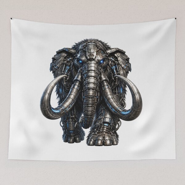 Item preview, Steel Mammoth V5 – Mechanical Cyber Mammoth | Futuristic Metal Beast designed and sold by SteelCoat Studio.