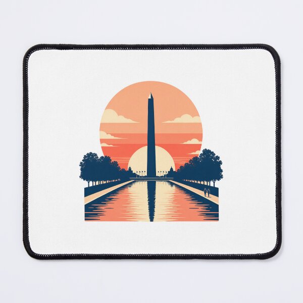 Item preview, Washington Monument Sunset – Minimal Reflecting Pool designed and sold by Fenay Designs.
