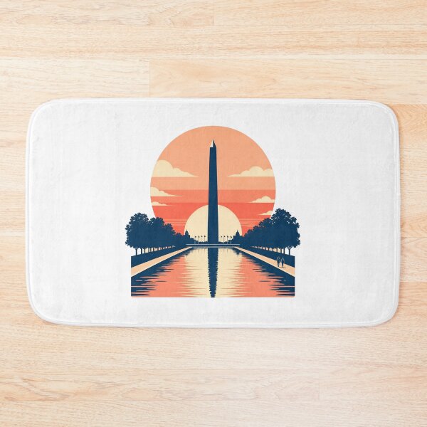 Item preview, Washington Monument Sunset – Minimal Reflecting Pool designed and sold by Fenay Designs.