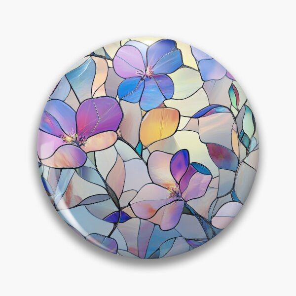 Item preview, Iridescent Blossom Stained Glass Pattern designed and sold by GrinGalore.
