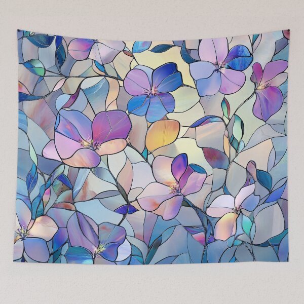 Item preview, Iridescent Blossom Stained Glass Pattern designed and sold by GrinGalore.
