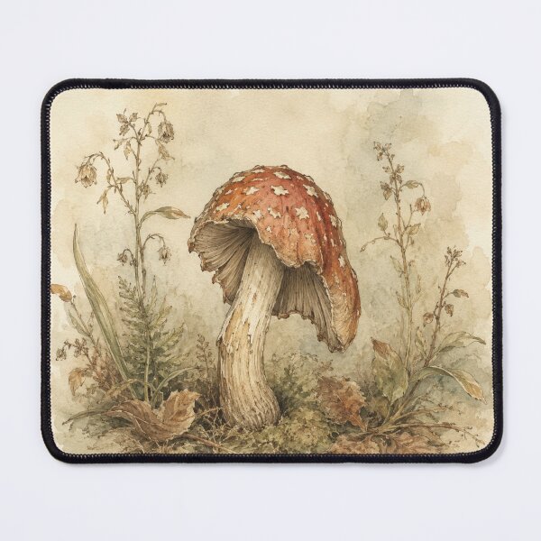 Item preview, Sad Toadstool Watercolor designed and sold by Forest Owl.