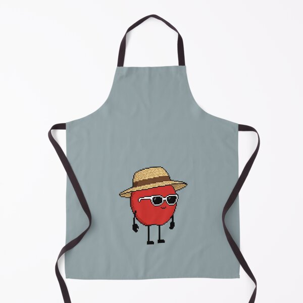 Item preview, Apple Pixel with a Straw Hat (BR) designed and sold by White Rim Mates.
