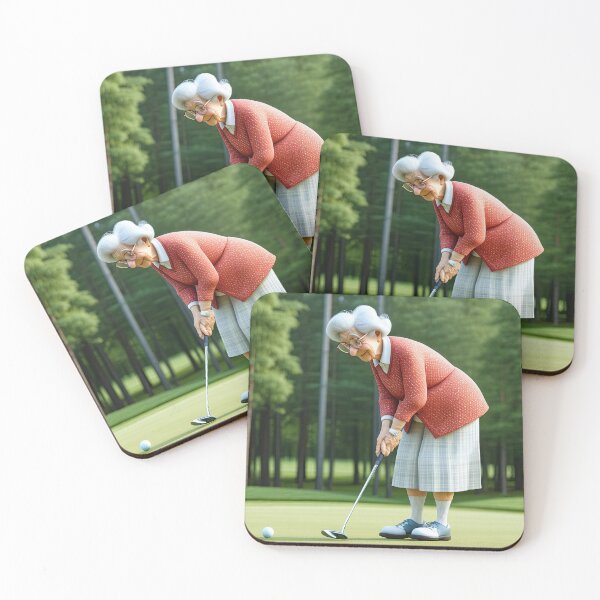 Item preview, Old Fart playing golf designed and sold by Colin Bentham.