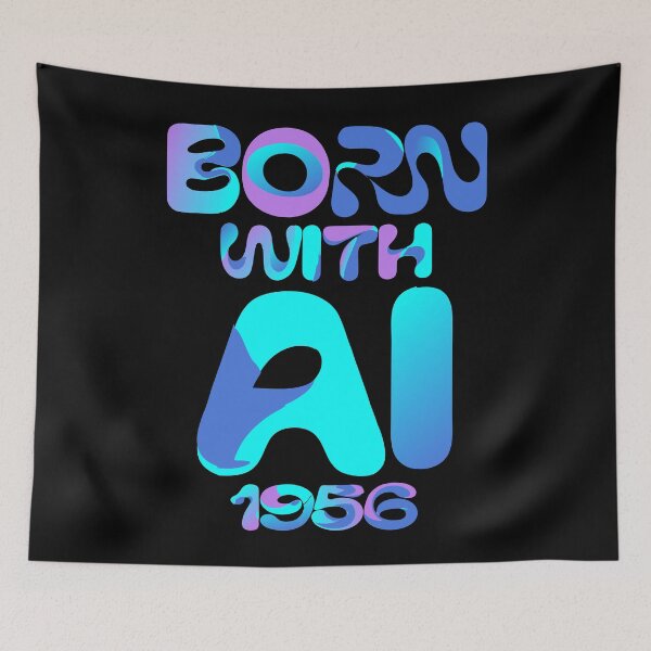 Item preview, Vintage 1956 same age as Artificial Intelligence retro tech humor designed and sold by giftfromheart.