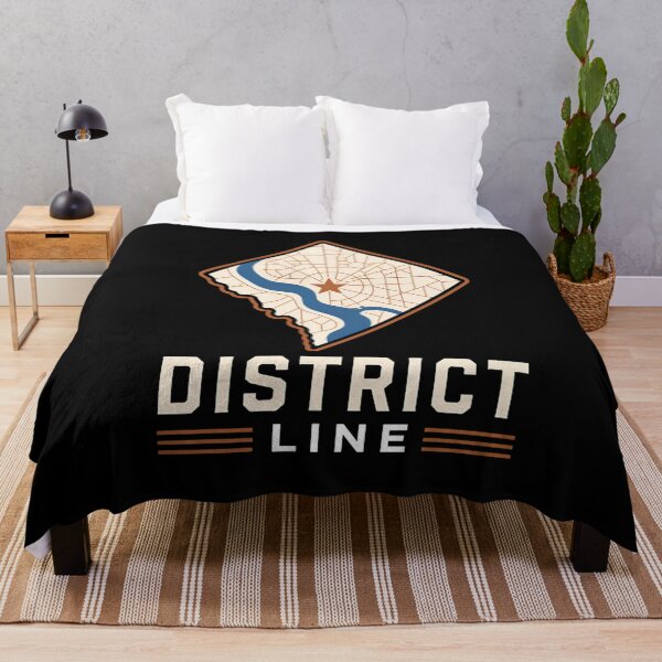 Item preview, District Line – Washington DC River Map Emblem designed and sold by Fenay Designs.